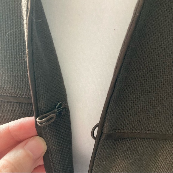 Talbots Womens Brown Silk/Wool Coat Size 4 - Picture 9 of 9